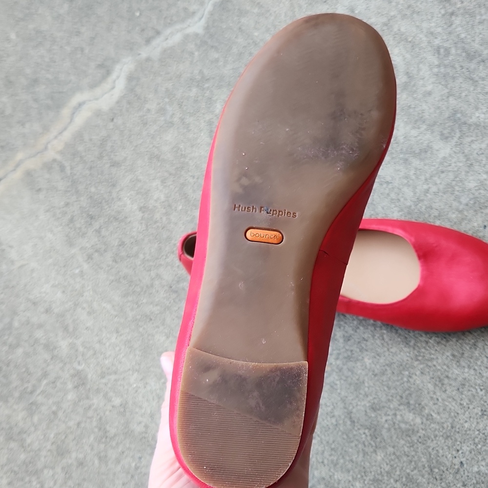 Hush Puppies Red Ballet Flats - Picture 7 of 10